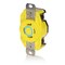 Leviton Flanged Locking Receptacle, L15-20R, 20 A, 250V AC, Three Phase, 3 Pole, Flush Mount, Yellow 24CM-20 - alternate 2
