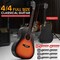 Pyle Steel String Acoustic Guitar Kit, 4/4 Full Size Cutaway All-Wood Guitarra Acustica with Premium PGSTGR007SBD - alternate 3