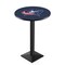 Holland Bar Stool Co 42" Blk Wrinkle Columbus Blue Jackets Pub Table, 36" dia. Top L217B4236ColBlu - alternate 1