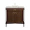 James Martin Vanities Kinnsden 36" Single Vanity, Sable Oak w/ 3 CM Siberian Silestone Top D680-V36-SBK-3SFR - alternate 1