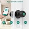 Wrightmaster 3 in 1 Corded Stainless Steel Smart Lock Deadbolt, Keyless Entry Door Lock with Fingerprint, APP in ZR-S10Y-BK - alternate 2