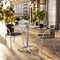 Flash Furniture Square Table Set, Aluminum, Plastic, Rattan, Stainless Steel, Grey TLH-ALUM-28SQ-020CHR2-GG - alternate 4