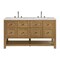 James Martin Vanities Breckenridge 60 in. Double Vanity, Light Natural Oak, w/ 3 CM Eternal Jasmine Pearl Quartz Top 330-V60D-LNO-3EJP - alternate 1
