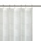 Homeroots White Striped Embroidered Shower Curtain 399740 - alternate 1