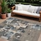 Homeroots 8' X 10' Taupe Gray And Beige Abstract Washable Indoor Outdoor Area Rug 599601 - alternate 1