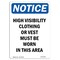 Signmission High Visibility Clothing Or Vest, 7 in W x Rectangle, Vinyl Decal OS-2PACK-NS-D-710-V-13499 - alternate 5