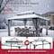 Sunjoy 14x12 Kingston PC Top Rectangular Gazebo Grey A10204386100 - alternate 5