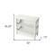 Homeroots 30" White Wood Two Tier Bookcase 389557 - alternate 3