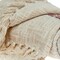 Homeroots Beige and Shades of Pink Strips Woven Handloom Throw Blanket 476230 - alternate 2