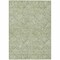 Homeroots 8' X 10' Green And Ivory Floral Washable Indoor Outdoor Area Rug 594620 - alternate 6