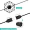Jonathan Y 10-Light Indoor/Outdoor 10 ft. Contemporary Transitional LED G40 Diamond Cage String Lights, Black JYL8705A - alternate 4