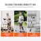 Vevor 2 in 1 Folding Walker with Armrest Pads & 5 in Solid Wheel Height Adjustable FBL810277 - alternate 2