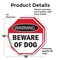Signmission Warning Beware of Dog, 18 inch X 18 inch, Vinyl Decal, 2PK OC-D-2PACK-18-337 - alternate 2