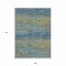 Homeroots 9' X 12' Denim Blue Striped Washable Indoor Outdoor Area Rug 608471 - alternate 4