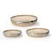 Homeroots Set Of Three Brown Round Solid Wood Serving Tray 516306 - alternate 2