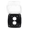 Intermatic Weatherproof Cover, 2-Gang, GFCI & Duplex, 2.25 in Clear, Vert/Horiz Mount WP1020C - alternate 4