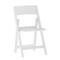 Flash Furniture Hercules Tucker White Lightweight Foldable Chair, Removable White Vinyl Padded Seat LE-L-1M-WH-GG - alternate 1