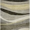 Homeroots 3' X 5' Taupe Gray And Black Abstract Washable Indoor Outdoor Area Rug 603689 - alternate 2