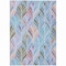 Homeroots 10' X 14' Blue Brown And Purple Geometric Washable Indoor Outdoor Area Rug 589211 - alternate 3