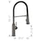 Blanco Empressa Semi-Pro 1.5 GPM, Satin Dark Steel 443264 - alternate 3