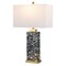 Jonathan Y Elizabeth 27.5" Contemporary Coastal Rectangular Alabaster Terrazzo LED Table Lamp w/Nightlight Base JYL6201C - alternate 1