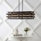 Jonathan Y Horizon 34" 4-Light Rustic Farmhouse Iron Linear LED Pendant, Wood Finished/Oil Rubbed Bronze JYL1306A - alternate 3