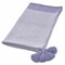 Homeroots 50" X 60" Purple Woven Cotton Striped Throw Blanket with Tassels 516601 - alternate 3
