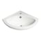 Alfi Brand ALFI brand ABC120 White 22" Corner Wall Mounted Ceramic Sink with Faucet Hole ABC120 - alternate 4