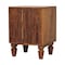 Homeroots 22" Brown Solid Wood Two Drawer Nightstand 701716 - alternate 7