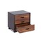 Homeroots 19" Espresso And Walnut Brown Three Drawer Wood Nightstand 286443 - alternate 3