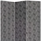 Homeroots 71" Black and White Fabric Folding Three Panel Screen Room Divider 379910 - alternate 2