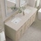James Martin Vanities Lorelai 72" Double Vanity, Whitewashed Oak, w/ 3 CM Siberian Silestone Top 424-V72-WWO-3SFR - alternate 4