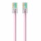 Belkin 7Ft Cat5E Patch Cable, Utp, Pink Pvc Jacket, 24Awg, T568B, 50 Micron,  A3L791-07-PNK - alternate 3