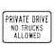 Sign Solutions Usa Traffic Sign, 18 in Width, Aluminum Sign, Horizontal Rectangle DCS06DWT1812CUS00217 - alternate 1