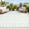 Jonathan Y Ourika Moroccan Geometric Textured Weave Green/Ivory 4 ft. x 6 ft. Indoor/Outdoor Area Rug SMB108R-4 - alternate 1