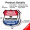 Signmission Private Property Shield Sign No Trespass, 12 inch X 12 inch, Aluminum Metal Sign, 2PK SHI-A-2PACK-12-453 - alternate 2