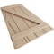Ekena Millwork Rustic Four Board Joined Board-n-Batten Hand Hewn Faux Wood Shutters w/Z-Board, 22W x 76H, PR SHUBJZ22X76HHPR - alternate 9