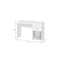 Homeroots 48" White Wood Writing Desk With Two Drawers 723764 - alternate 3