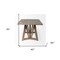 Homeroots 40" Brown Solid Wood Trestle Base Dining Table 380470 - alternate 2