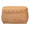 Bali & Pari Ayleen Natural Rattan Basket with Scalloped Lid - Handwoven Wicker Storage Box, Home Decor, Large 267-14597-ZORO - alternate 2