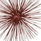 Homeroots 8" Red Spiked Iron Decorative Orb Tabletop Sculpture 354771 - alternate 2