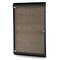 Ghent Silhouette 1 Door Enclosed Chocolate Cork Bulletin Board, Black Frame, 4'H x 2'W SILH20495 - alternate 1