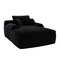 Homeroots 67" Black Corduroy Oversized Chaise Lounge Chair And Toss Pillows 634605 - alternate 1