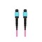Monoprice MM OM4 OFC  MTP-16 Elite UPC (F) to MTP-16 Elite UPC (F) 16-Fiber OFNP Type B Magenta 5m 48211 - alternate 2