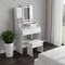 Homeroots 43" White Wood Lighted Two Drawer Dresser 714263 - alternate 2