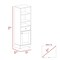 Homeroots 17" White Wood Freestanding Single Door Bathroom Vanity 478252 - alternate 2