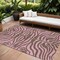 Homeroots 9' X 12' Brown And Pink Animal Print Washable Indoor Outdoor Area Rug 600670 - alternate 1