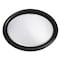 Homeroots 33" Black Oval Framed Accent Mirror 384187 - alternate 3