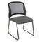 Office Star Products ProGrid Titanium & Black Visitors Chair, Sled Base, Icon Grey 86725R-226 - alternate 1