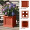 Pure Garden Rattan Style Outdoor Planter Box 14.65-Inch-Square Decorative Flower or Plant Pot 50-LG1468 - alternate 5
